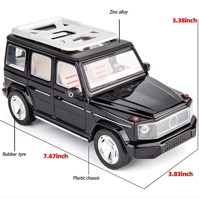 1/24 Compatible para Benz EQG SUV Modelo Coche Vehículo Eléc