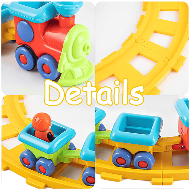 Baby Toys Train Set-Juguetes de tren eléctrico musical,Juego