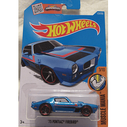 2016 Muscle Mania '73 Pontiac Firebird 123/250, azul