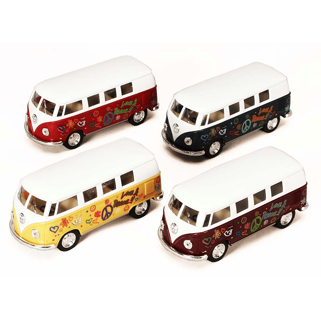 1962 Volkswagen Classic Bus con calcomanías escala 1:32 Die