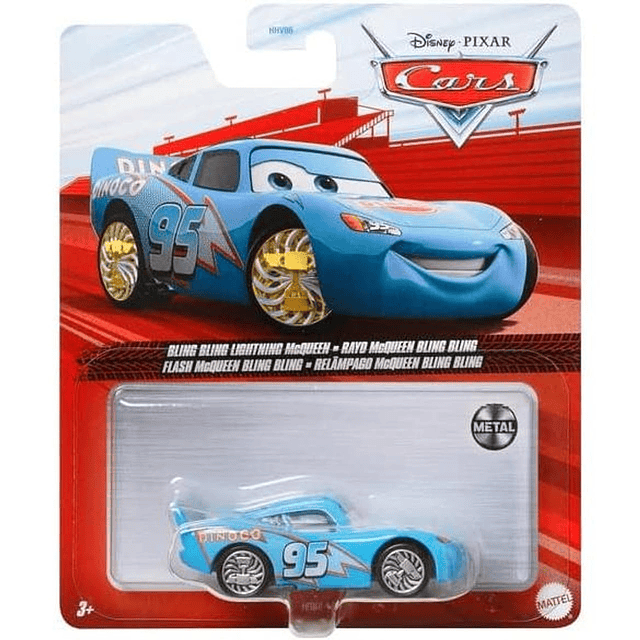 Disney Pixar Cars Bling Bling Rayo McQueen - Serie Metal Esc