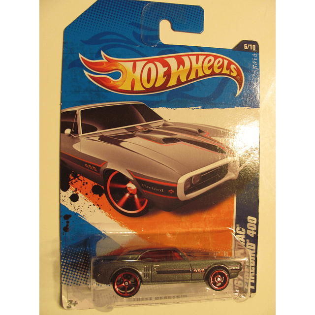 2011 Street Beasts '67 Pontiac Firebird 400 86/244, gris osc