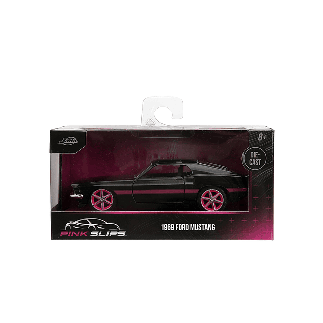 Pink Slips 1:32 W2 1969 Ford Mustang Coche fundido a presión