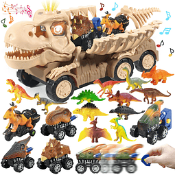 Dinosaur Trucks Toys para niños de 3, 4, 5, 6, 7 años, juego