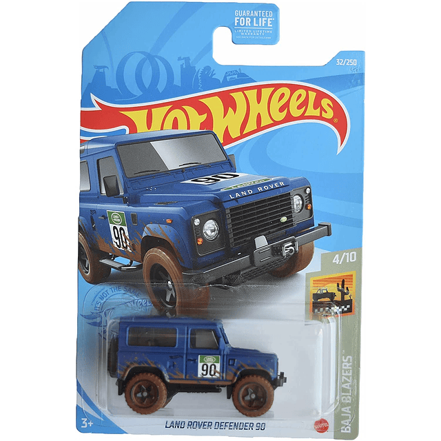 Hot Wheels Land Rover Defender 90, [Azul] 32/250 Baja Blazer