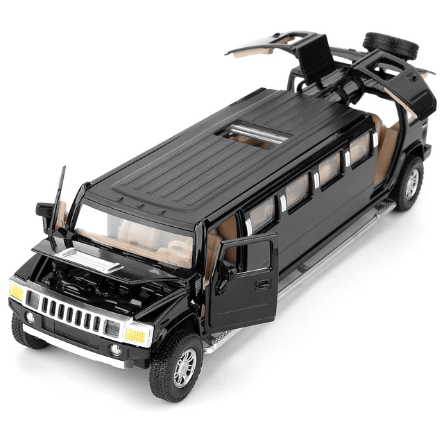 Modelo de coche compatible con Hummer H2, modelo de limusina