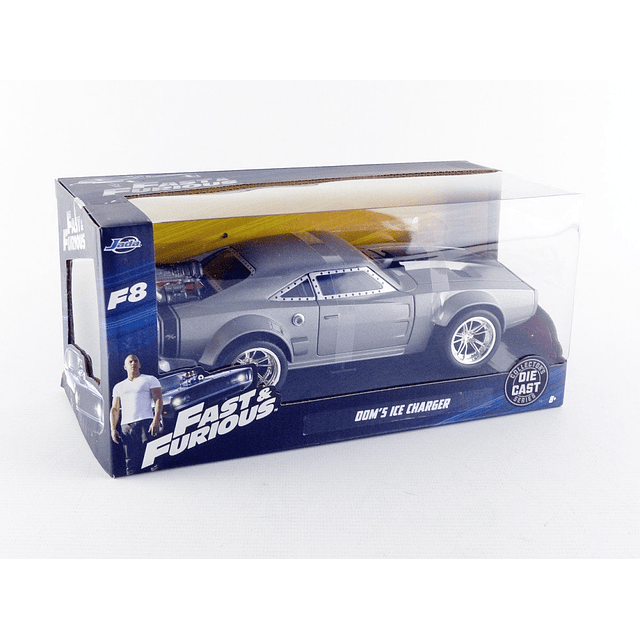 JADA Toys Fast & Furious 1:24 Dom's Ice Charger Coche fundid