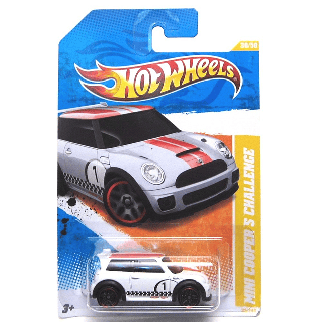 2011 Hot Wheels Nuevos modelos Mini Cooper S Challenge Blanc