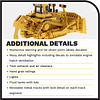 Diecast Masters Caterpillar D11R Tractor de orugas, camiones