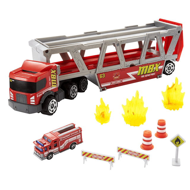 Toy Cars, juego de transporte de rescate contra incendios co