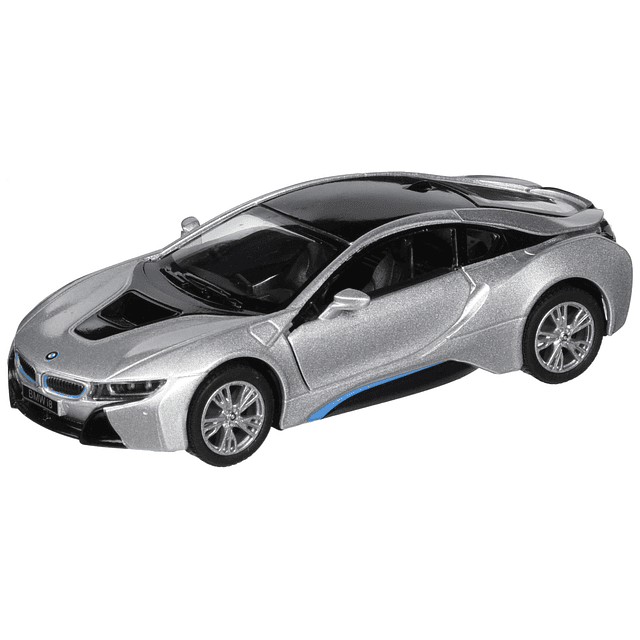 BMW i8 gris 5" escala 1:36 modelo de metal fundido a presión