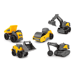 Dickie Toys 203722008 Volvo Micro Workers, juego de juguetes