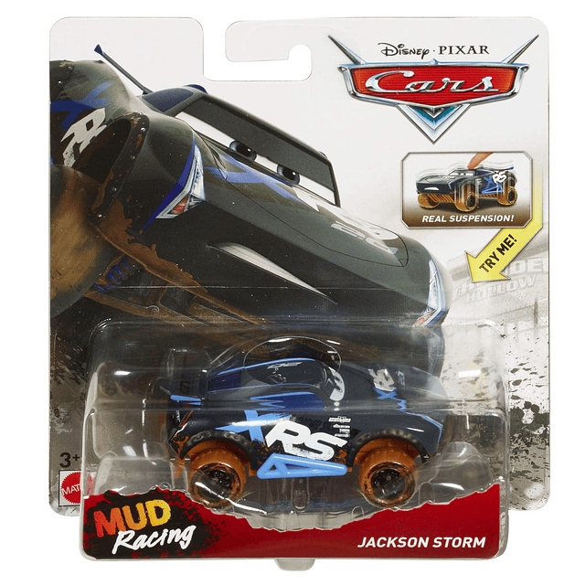 Disney Cars Juguetes XRS MUD Racing Jackson Storm