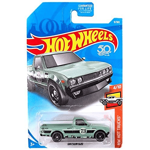 2018 50 aniversario HW Hot Trucks Datsun 620 9/365, verde pá