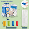 Juguete eléctrico automático de tren de dominó, con 180 domi
