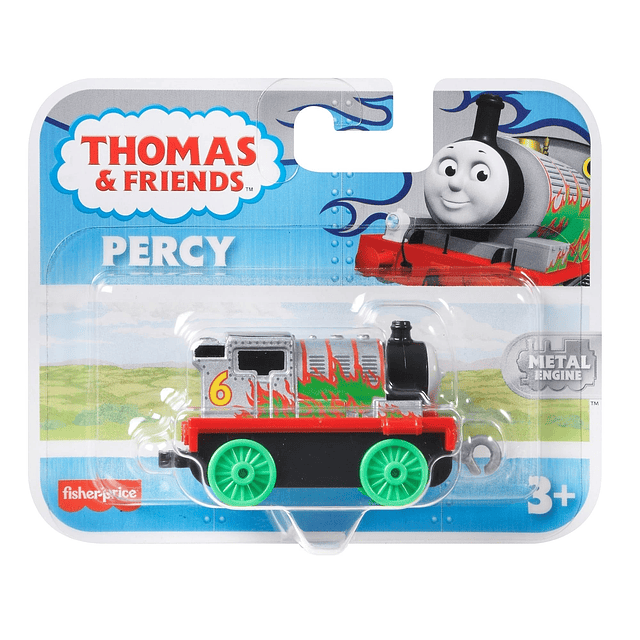 Thomas y sus amigos Las aventuras de Percy Cromo con llamas