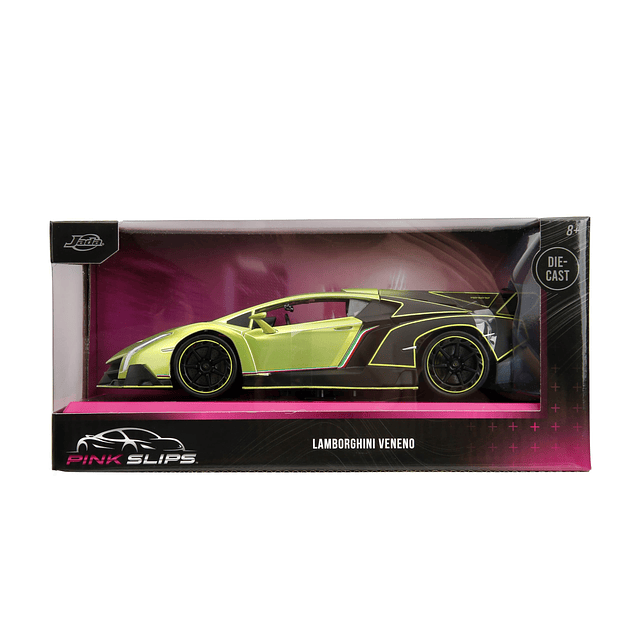 Pink Slips 1:24 W7 Lamborghini Veneno Coche fundido a presió