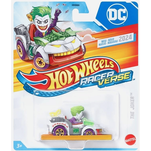 RacerVerse DC The Joker Coche de juguete a escala 1:64 Pista