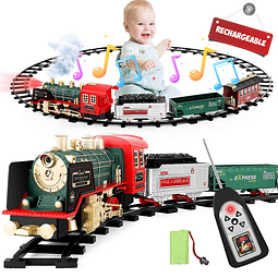 Juego de tren para árbol de Navidad, juguetes para niños, tr