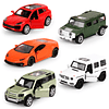 Juego de 5 coches de juguete de metal fundido a presión, pue