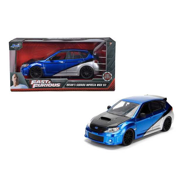 Neumáticos de Goma 1:24 Fast & Furious - Subaru Impreza WRX