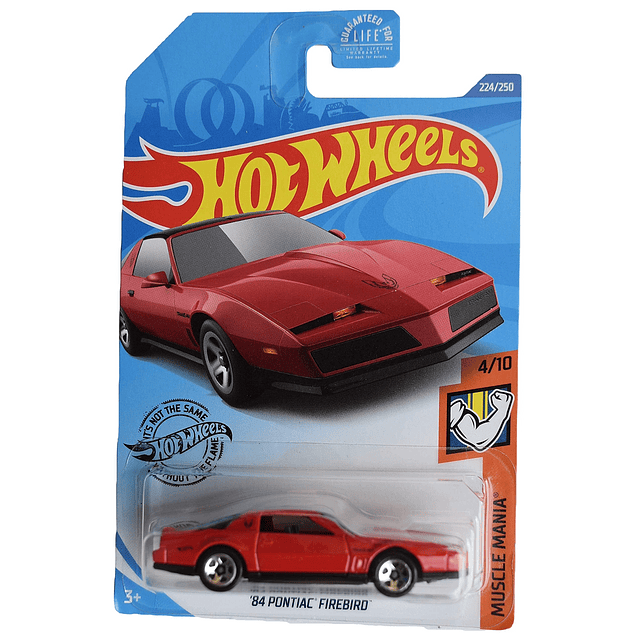 84 Pontiac Firebird, [rojo] 224/250 Muscle Mania 4/10