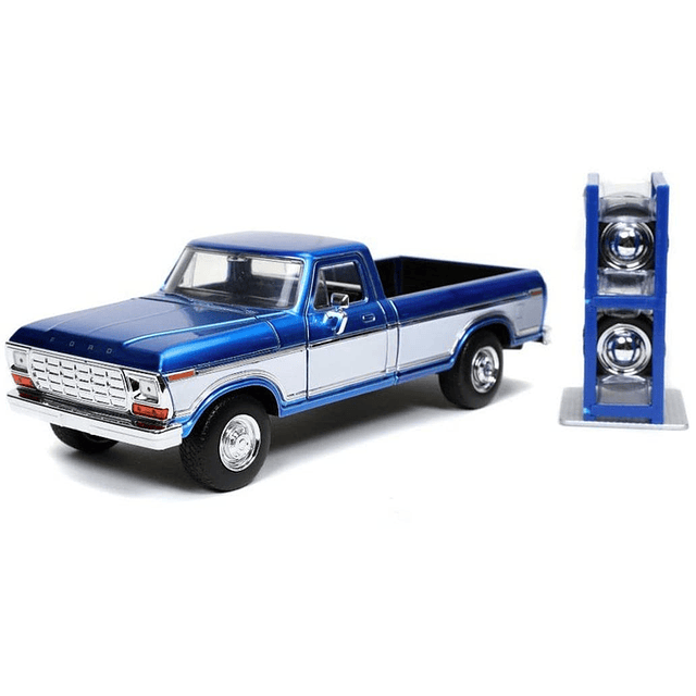 Just Trucks 1:24 1970 Ford F-150 con estante Coche fundido a