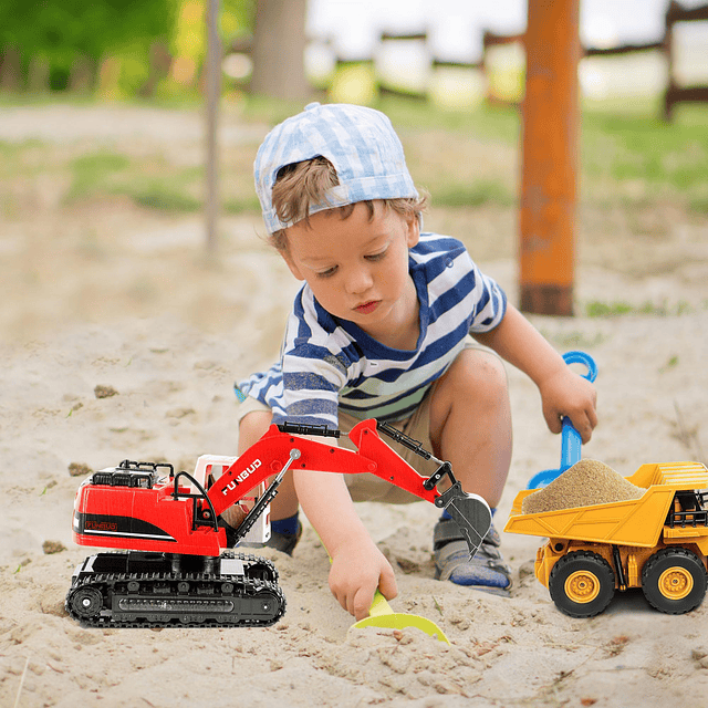 Excavadora con Control Remoto de Juguete para niños de 4 a 7