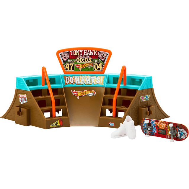 Skate Stadium Playset diseñado con Tony Hawk, 1 diapasón exc