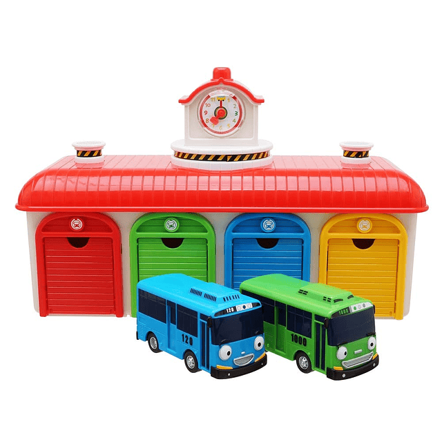 Tayo Rogi Bus Garage Set - Regalos de cumpleaños de Navidad