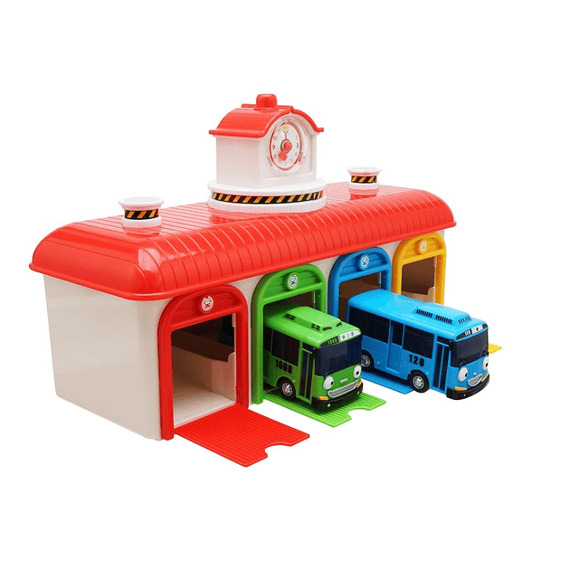 Tayo Rogi Bus Garage Set - Regalos de cumpleaños de Navidad