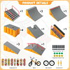 Kits de parque para monopatín con dedo, juego de rampa para