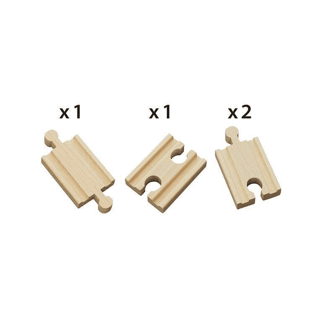 Brio World 33333-Mini pistas rectas de 4 piezas | Ampliación