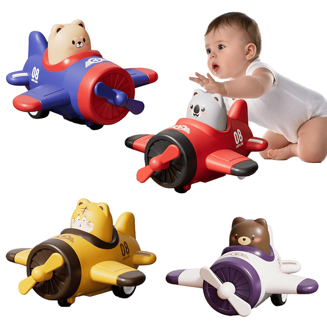 Juguetes de coche para niños de 1, 2 y 3 años, paquete de 4