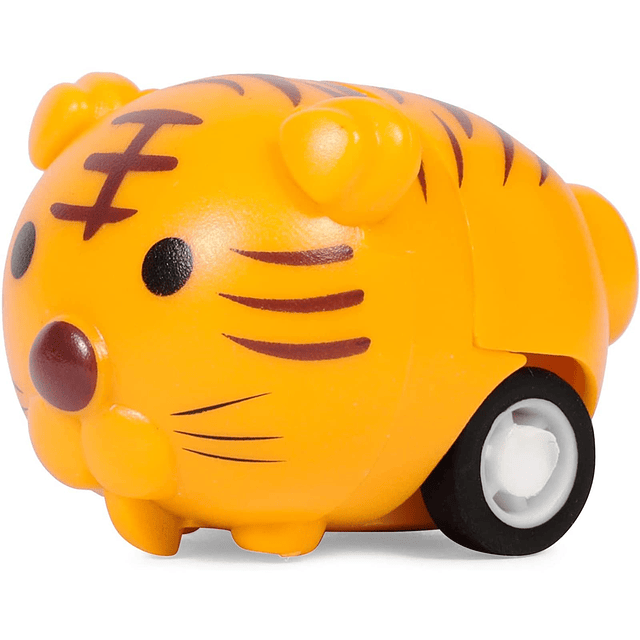 Paquete de 24 mini coches con animales para niños pequeños,