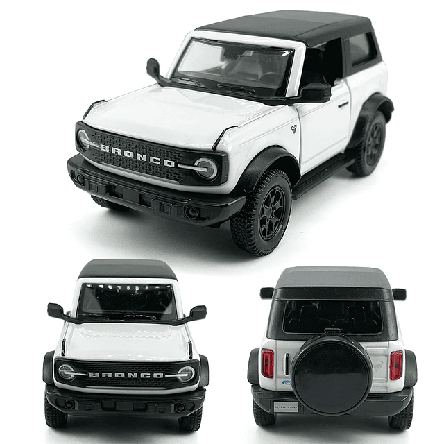 Coche modelo Bronco Badlands de 2 puertas, escala 1/36, coch