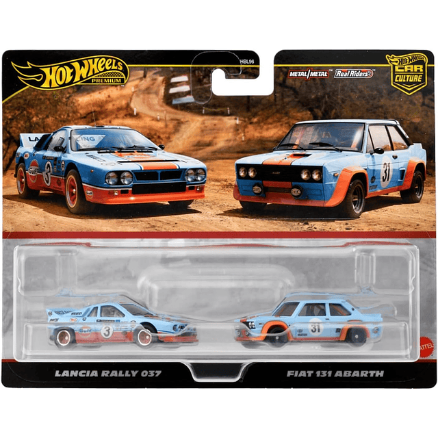 Hot Wheels Premium 2 Pack Lancia Rally 037 / Fiat 131 Abarth