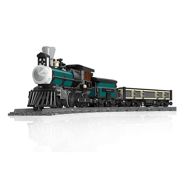 TH10 Kit de construcción de tren de vapor con vía de tren, j