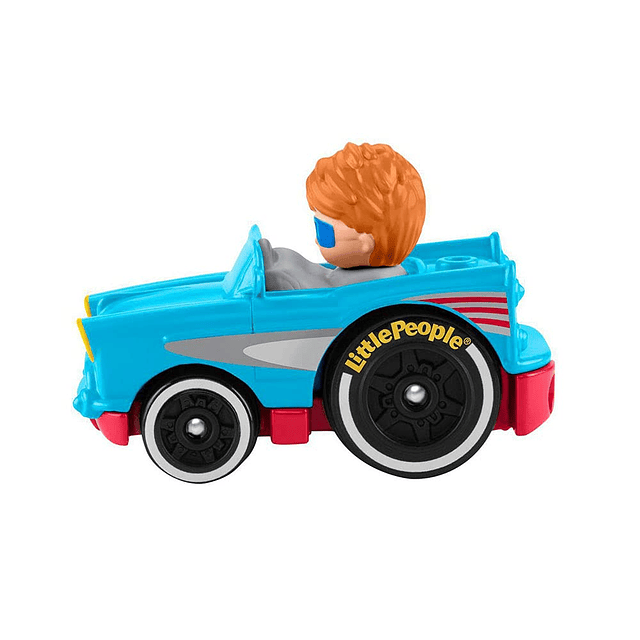 Little People Wheelies Retro Convertible - GMJ25 ~ Coche azu