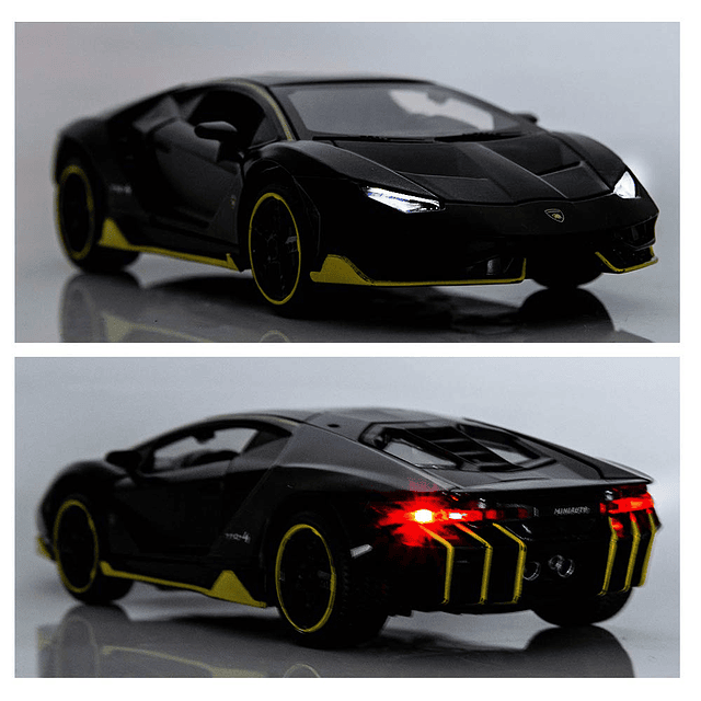 1:32 Lambo LP770 Modelo de Coche Juguete Niño Sonido y Luz T