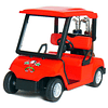 🏌️ Carrito de golf rojo KiNSFUN de 4½ pulgadas, modelo de me