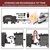 Juegos de trenes eléctricos para niños niñas Aleación de met