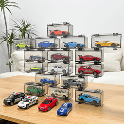 Vitrina para Hot Wheels, organizador de 16 piezas para almac