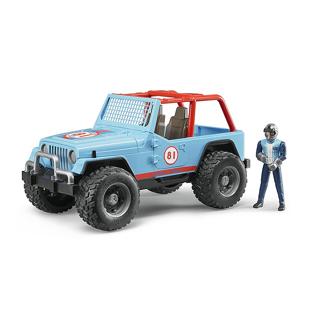 Jeep Cross Country Racer Vehículo con Conductor Azul