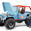 Jeep Cross Country Racer Vehículo con Conductor Azul