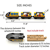 Tren de batería Conexión magnética Tren interurbano con figu