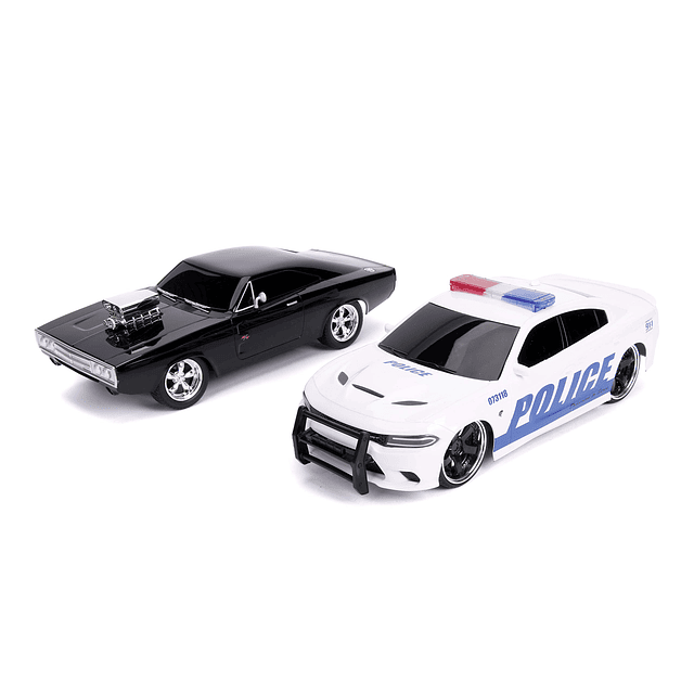 Jada Fast & Furious Chase Twin Pack- Dom's Dodge Charger R/T