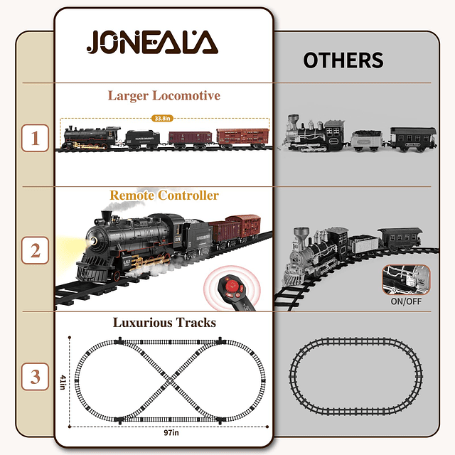 Juego de tren para niños, juguete de tren de control remoto