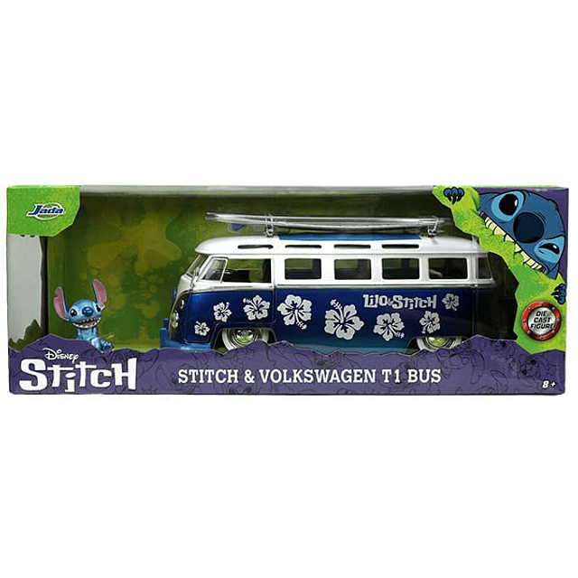 Disney Lilo & Stitch 1:24 Volkswagen T1 Bus Coche fundido a