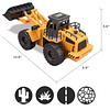 6 canales Cargador frontal completamente funcional RC Contro